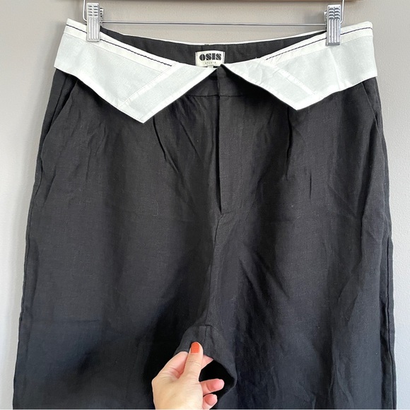 Revolve Osis Studio 100% Linen Lily Wide Leg Pants - Large - Picture 3 of 12